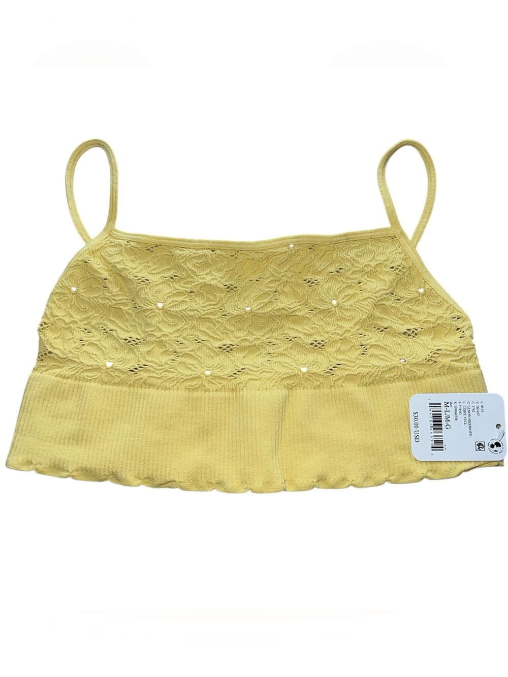 Free People Intimately Amara Seamless Longline Bralette size M/L NWT